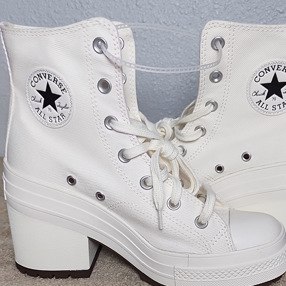 Converse Women's White Platform High-Tops